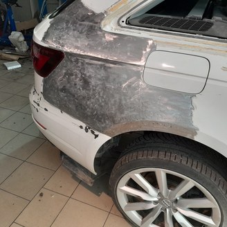 Audi 2 – popravak karoserije i ravnanje šasije u autolimarskoj radionici Autokirurgija Omrčen, Osijek (slika 3)